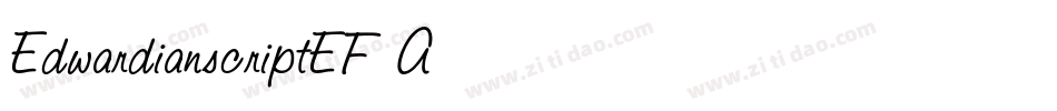 EdwardianScriptEF A字体转换